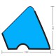 Резина для бортов Longoni Blue Professional Pyramid U-118 180см 12фт 6шт., фотография 2