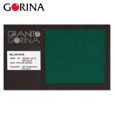 Буклет образец сукна Gorina Billar Star Yellow Green 17x10,5см