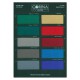 Цветовая гамма сукна Gorina G.T. 2000 / Granito Basalt 32x22,7см 28 цветов 1компл., фотография 2